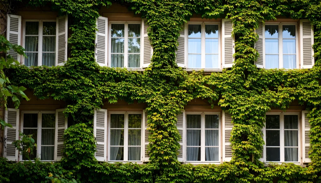 façade de copropriété en lierre