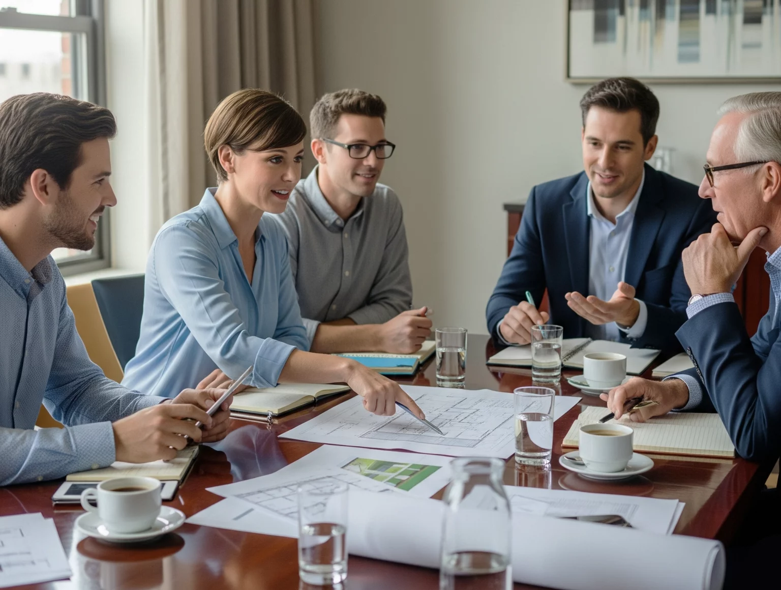réunions entre 5 personnes
